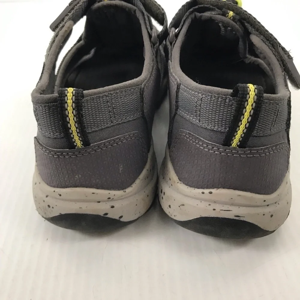 Keen Kids Gray and Neon Yellow Outdoor Closed-Toe Sandals
